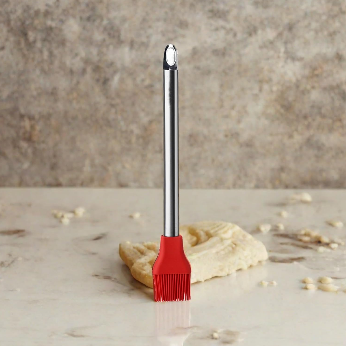 AM6334 Silicone Pastry Brush with Steel Handle - 1pc