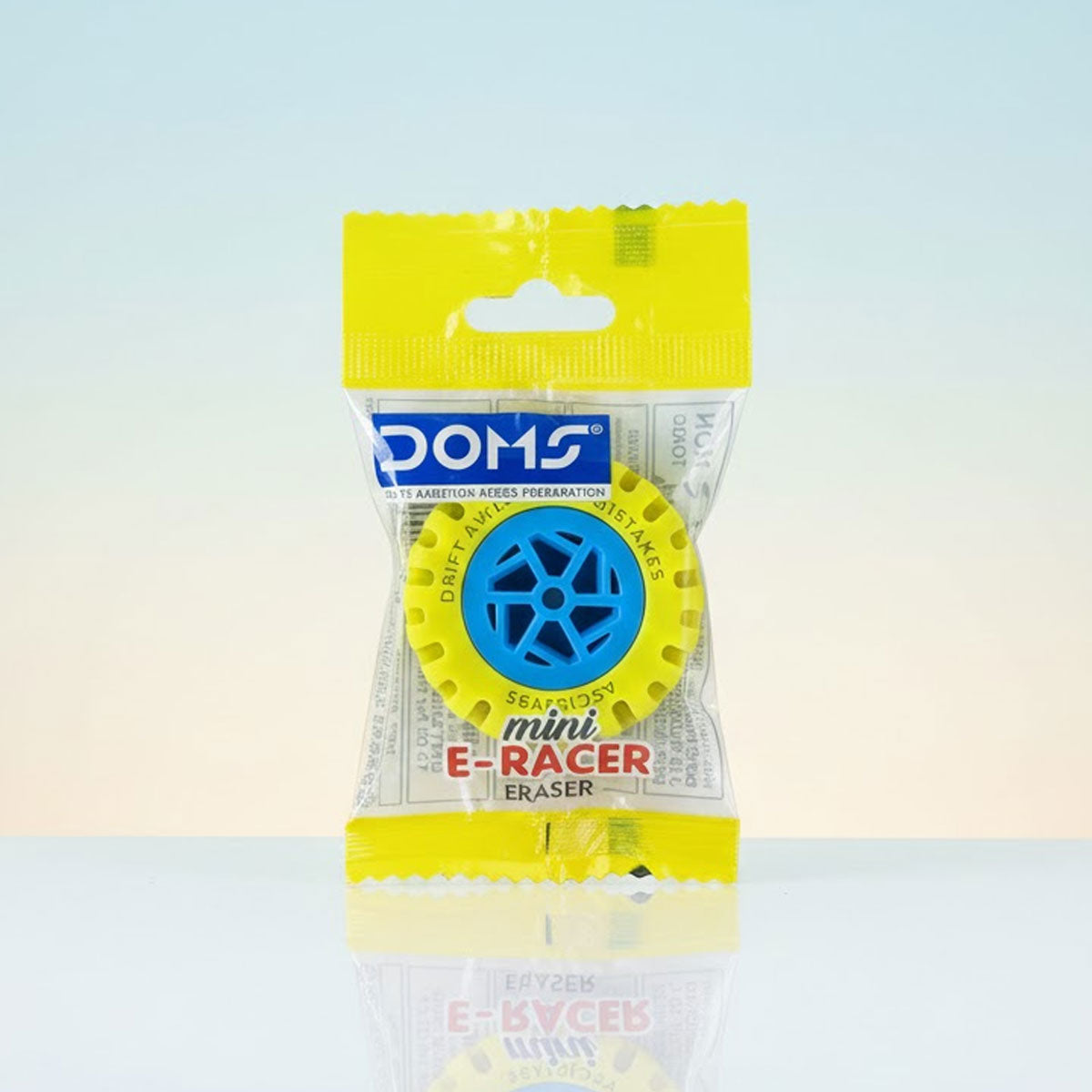 AM6494 DOMS E-Racer Small Tyre Shape Eraser- Multicolour (1pc)