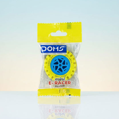 AM6494 DOMS E-Racer Small Tyre Shape Eraser- Multicolour (1pc)