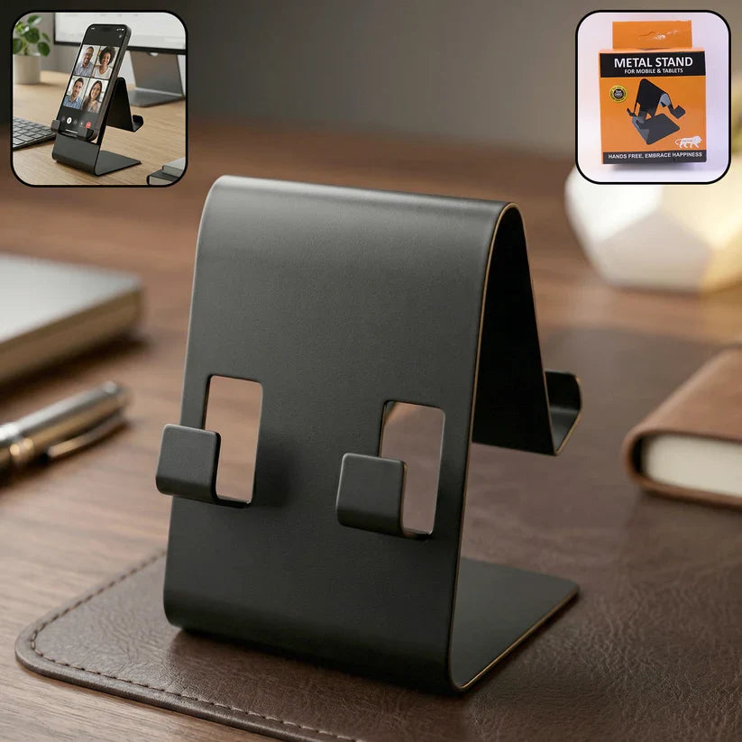 22995 Metal Mobile Phone & Tablet Stand (1 Pc, Black Color)