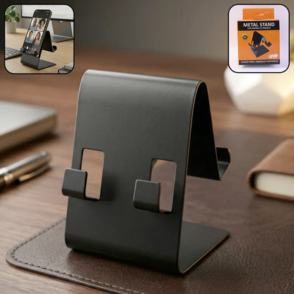 22995 Metal Mobile Phone & Tablet Stand (1 Pc, Black Color)