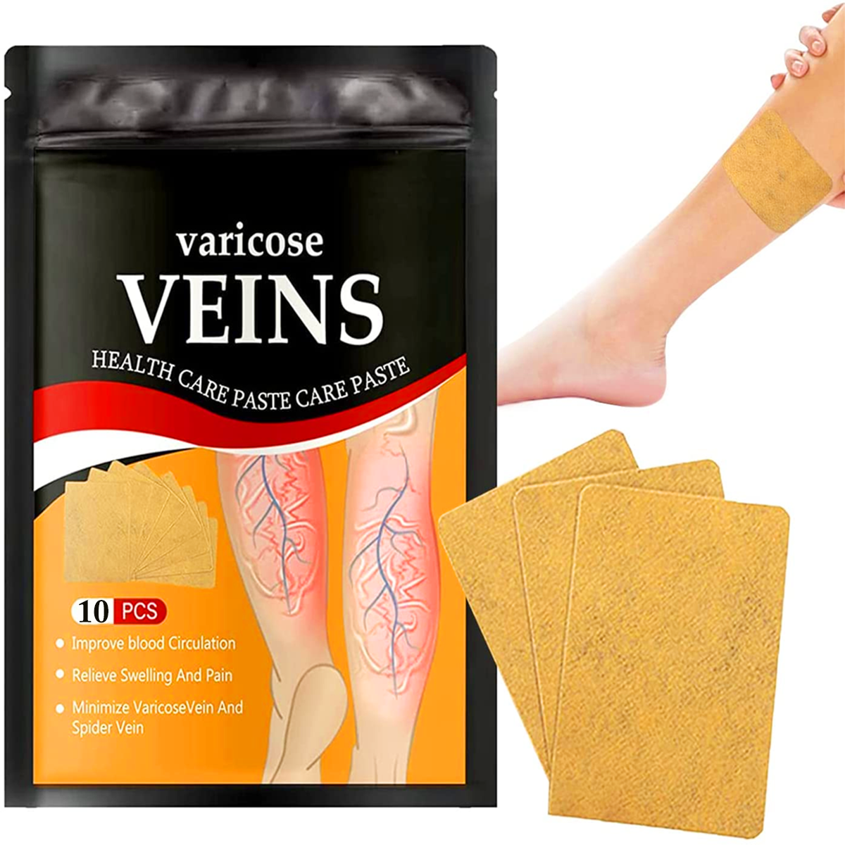 AM6158 Varicose Vein Relief Patches (Pack of 10 pcs)
