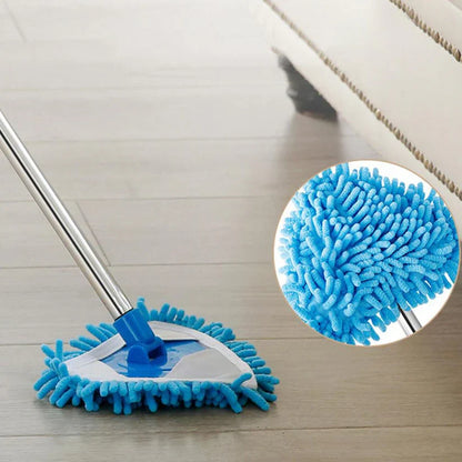 6001 Stainless Steel Road Adjustable Triangle Mop Used for Cleaning Dusty and Wet Floor Surfaces and Tiles
