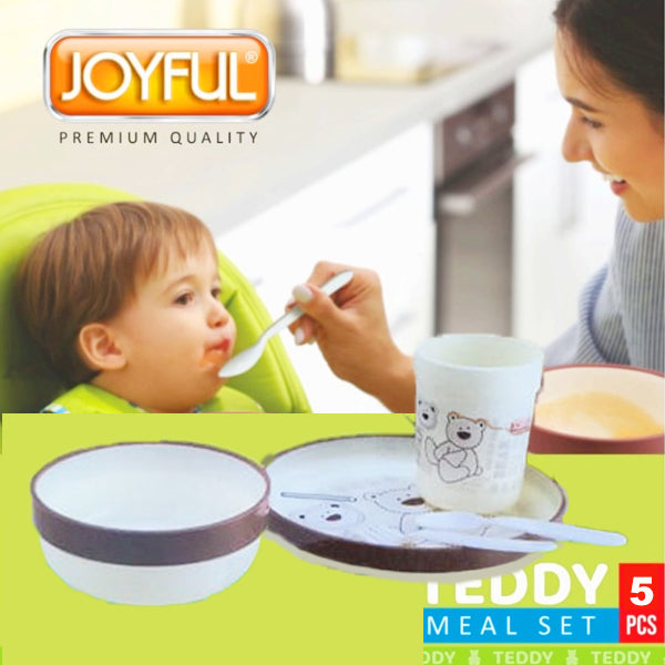 AM3956 Joyful Teddy Meal Serving Set 5Pcs
