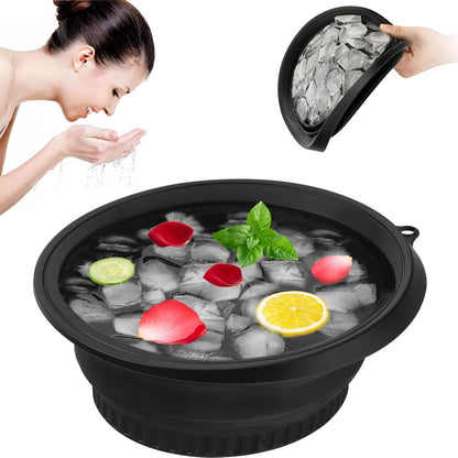AM7754 Portable Foldable Silicone Ice Bath Bowl (1 Pc)