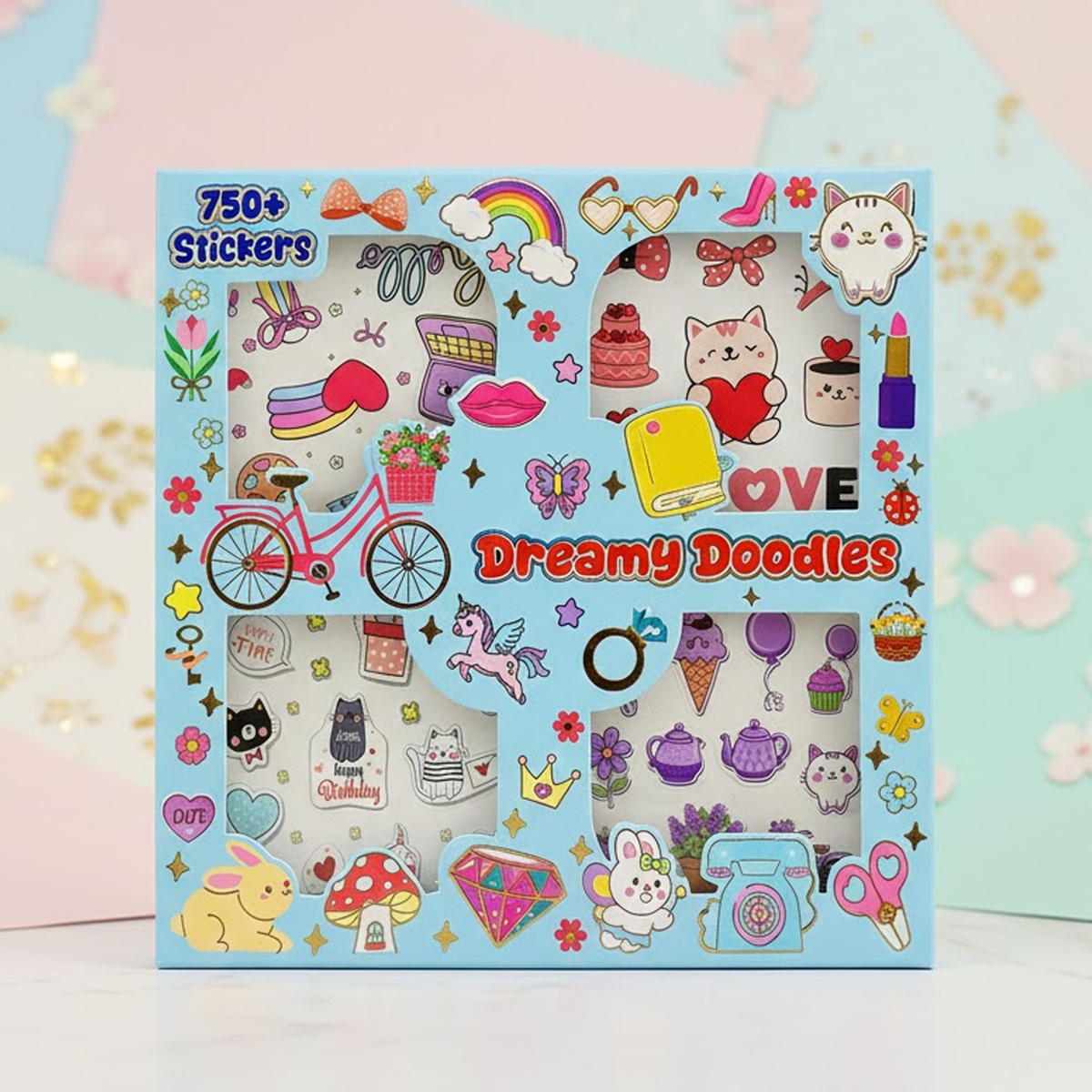 AM6638 Mix-Design Dreamy Doodles 750+ Sticker Collection Box