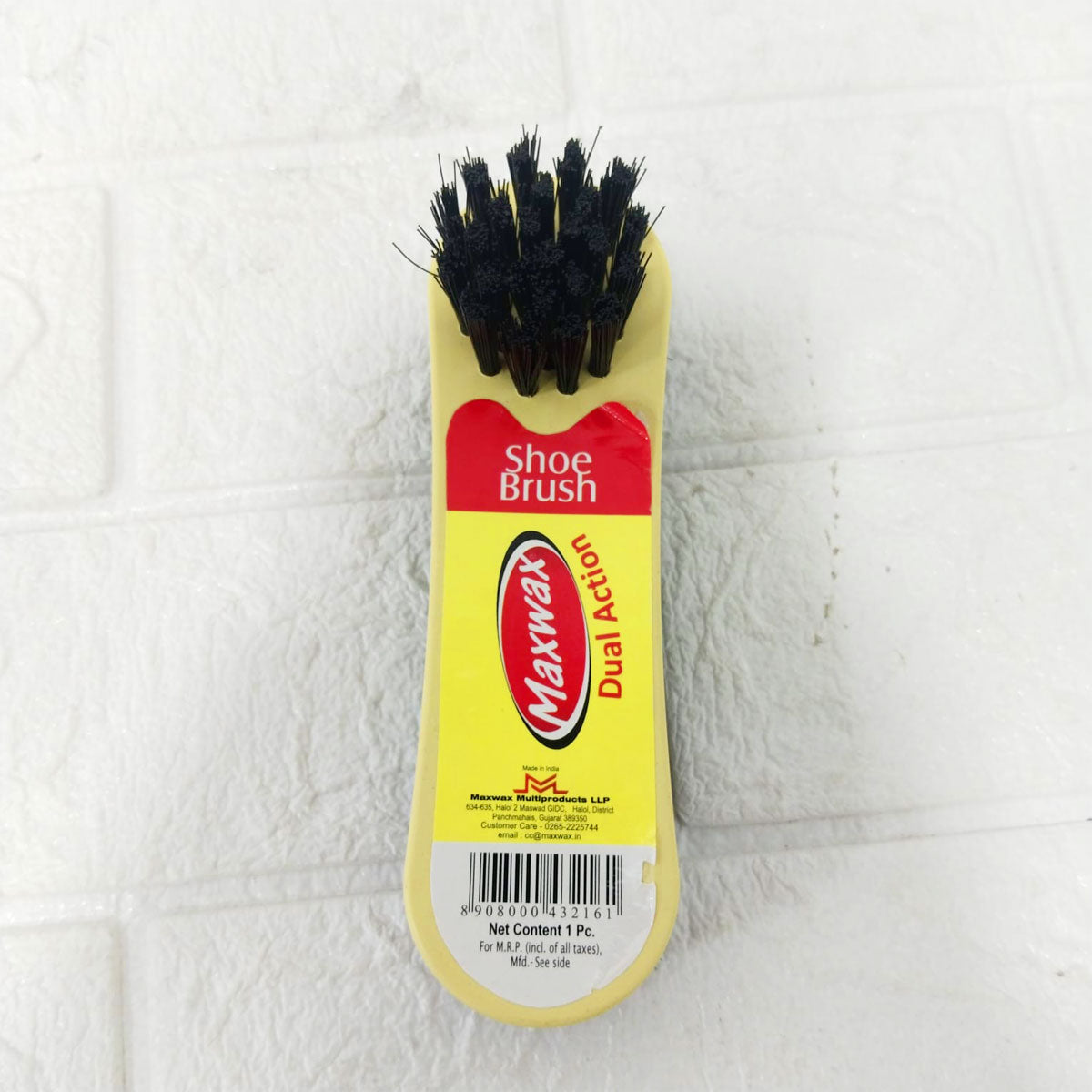 AM6142 Maxwax Dual 2 in 1 Shoe Polish Brush