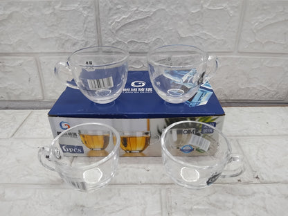 AM3744 Round Glass Tea Cup Set Of 6