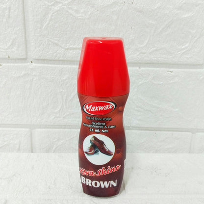 AM6149 Maxwax Liquid Shoe Polish – Brown (75 ml)