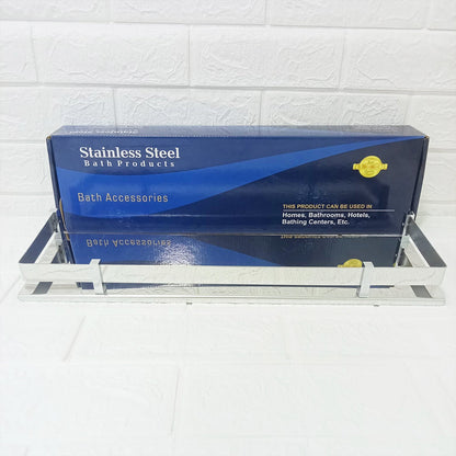 AM6060 Stainless Steel Wall Mounted Bathroom Shelf – (18 x 5 Inch)