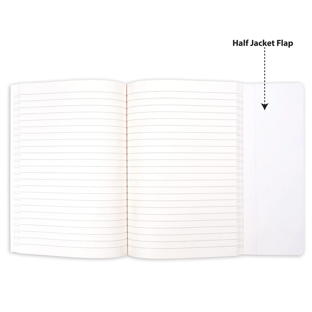 AM6642 Mix-Design Metallic A5 Softbound With Half Jacket Notebook - 1pc