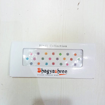 AM5635 Multi Design Stone Bindi Fancy Designer Bindi - Set of 1