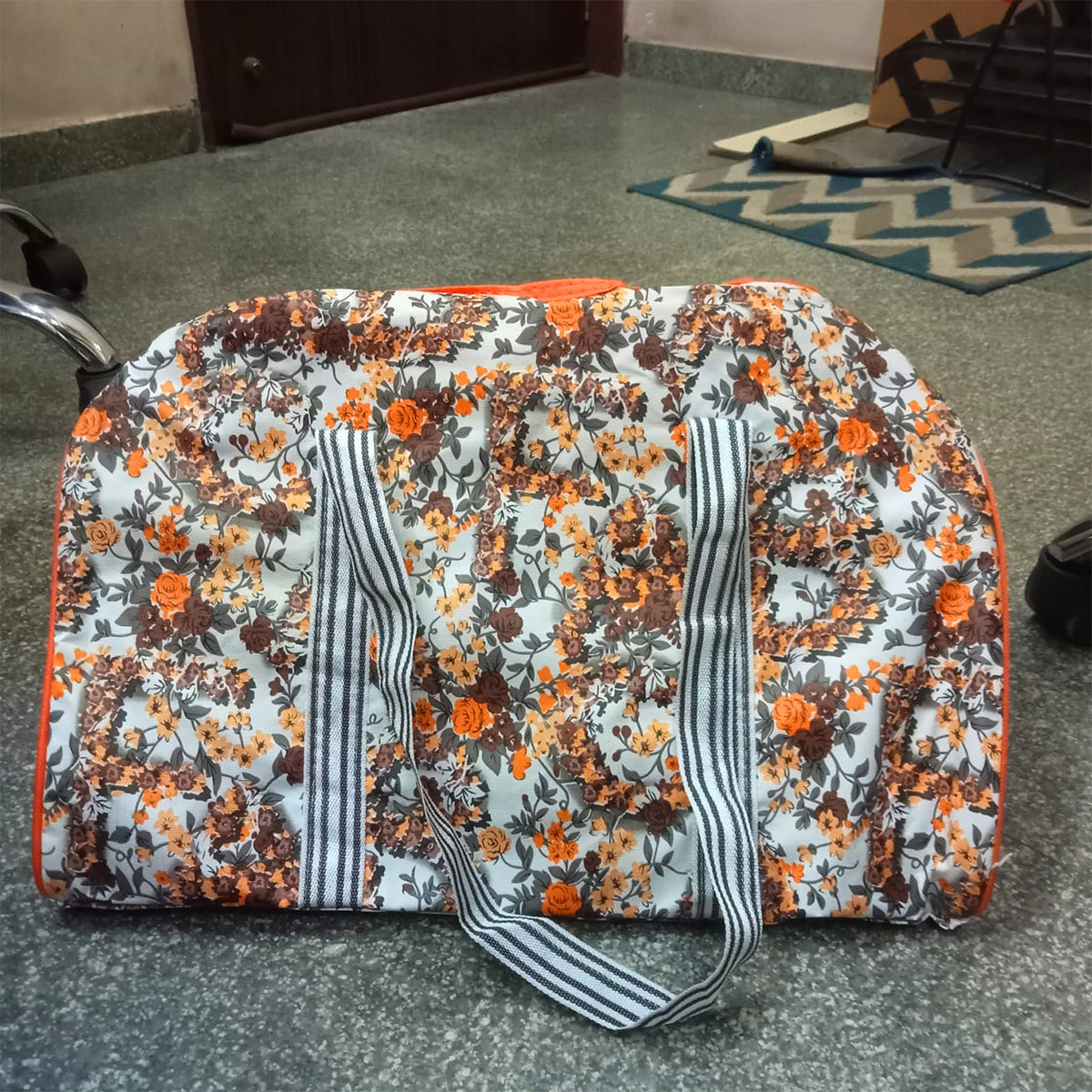 AM5882 Printed Travel Duffle Bags Women and Men