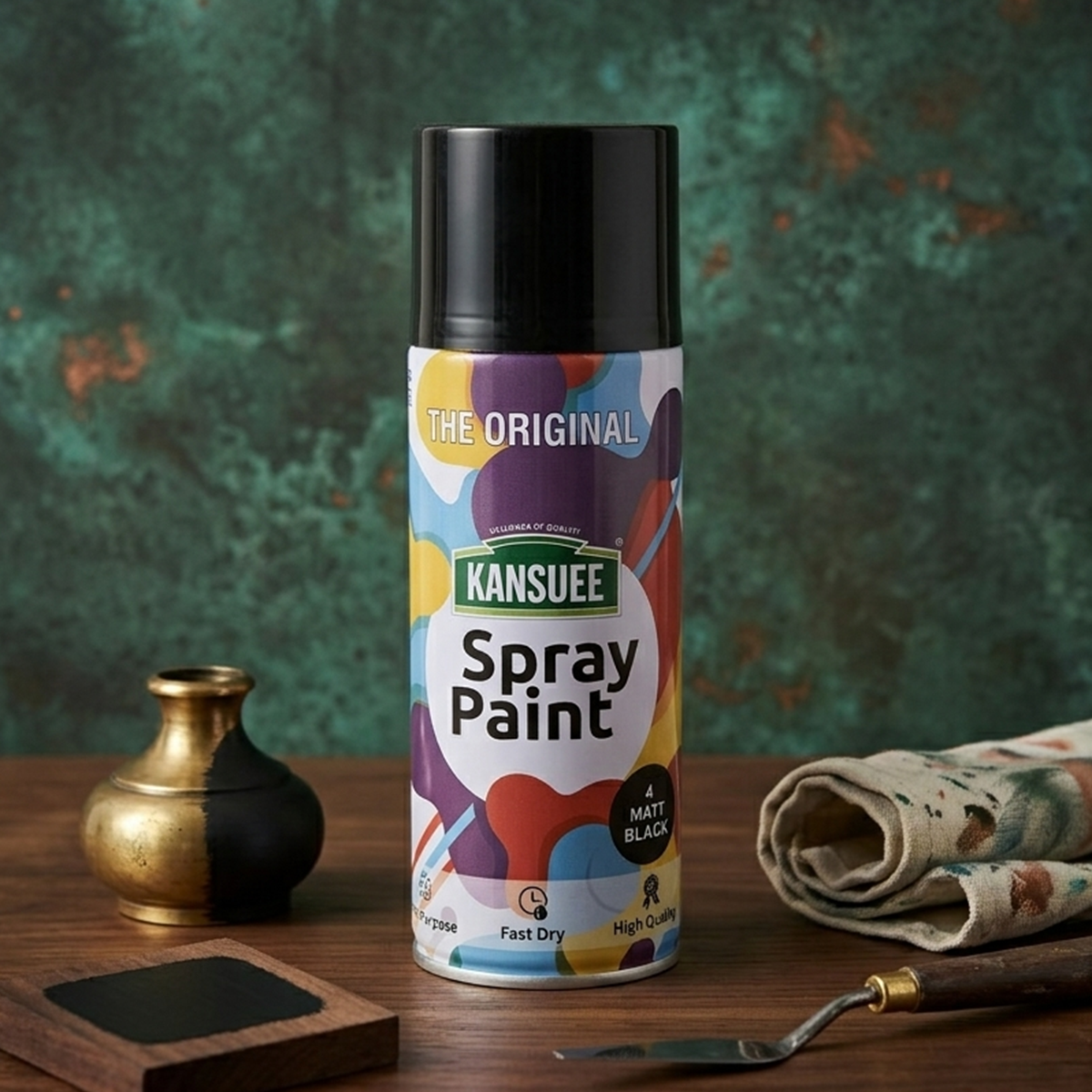 AM7192 Kansuee Premium Spray Paint - Mattblack
