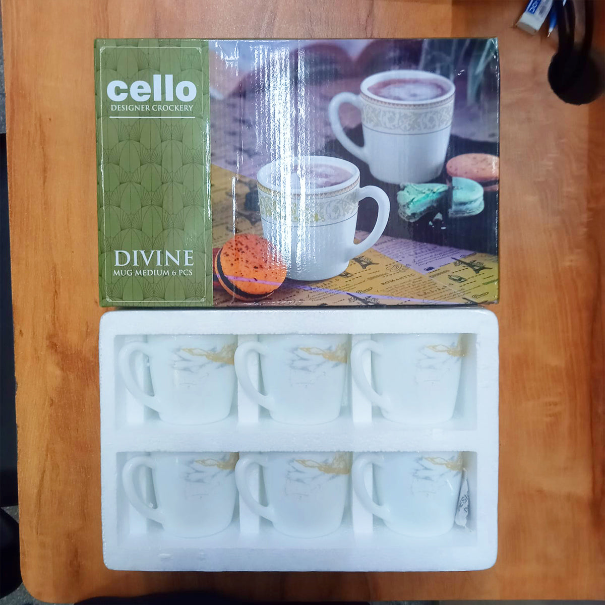 AM5755 Cello Divine Ricca Mug (Medium) - 6 Pcs Set
