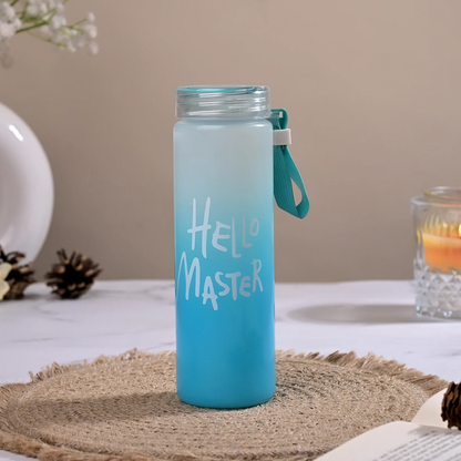 AM7132 Premium Hello Master Glass Water Bottle - 400ml