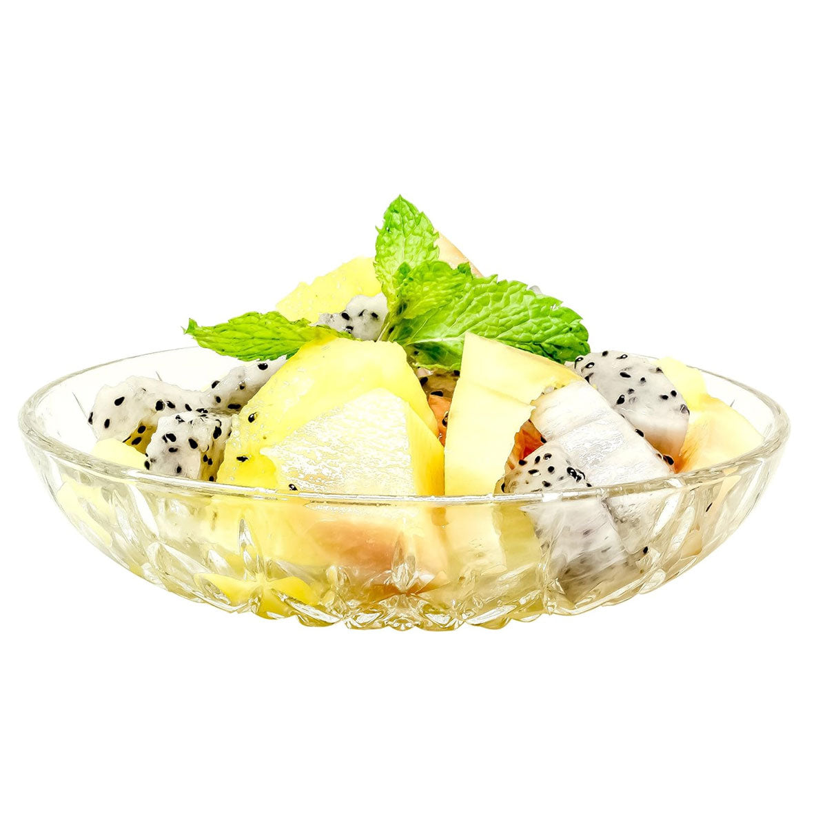 AM5977 Shine max Glass Plate (Multidesign) Set of 6pc -340ml