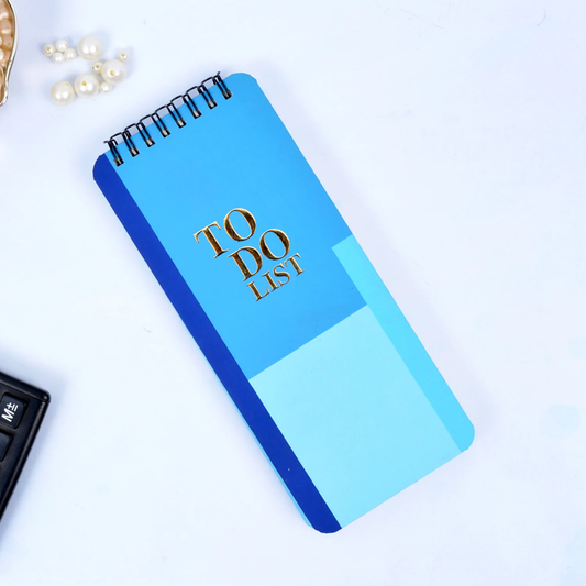 AM6648 Colour Blocks Hardbound Wiro To Do List Notepads - 1pc