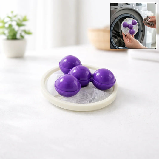 21917 Reusable Washing Machine Lint Remover Ball with Mesh Filter Big Size 1 Pc