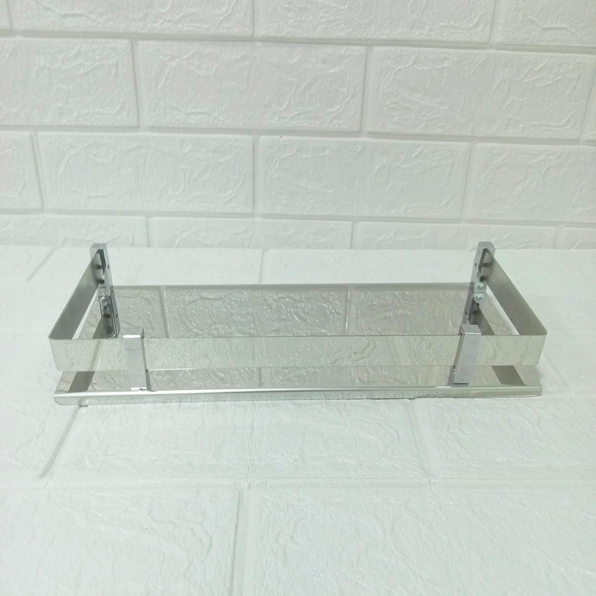 AM6058 Stainless Steel Bathroom Shelf (12x5 Inch) - Wall-Mounted Bath Accessories Holder