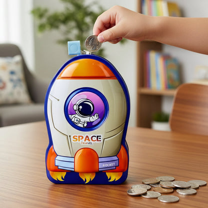 AM6305 METAL SPACE ROCKET MONEY BANK