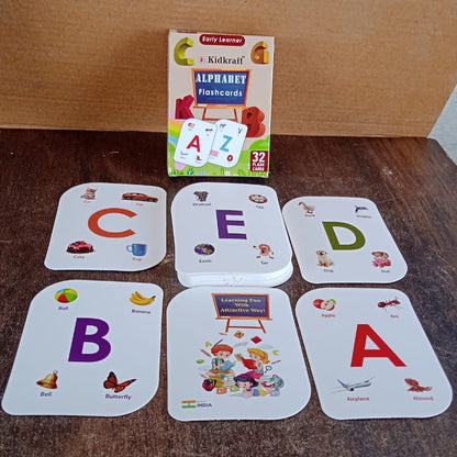 19147 Kidkraft Early Learner 32-Piece Alphabet Flash Cards Set