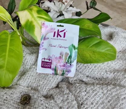 AM2255 IKI Pocket Air Freshener Mix Flevar 1 Pcs Make any Space Feel Blissful Lasts Upto 30 Days