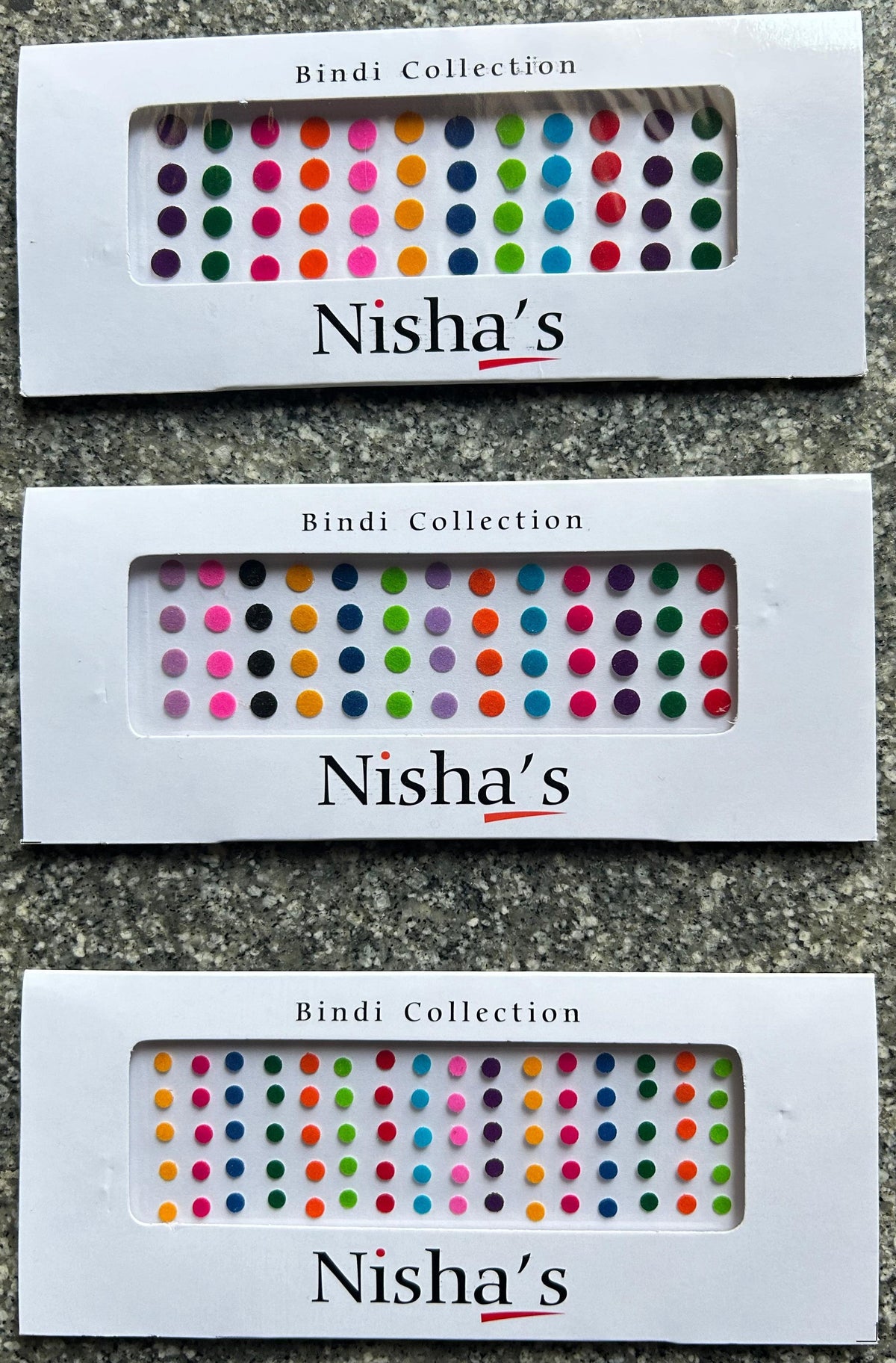 AM1001 Fancy Plain Classic Round Bindi for Women & Girls (MultiColor)