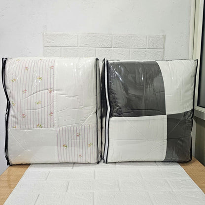 Di0018 Welspun Essentials Classic Corner Double Bed Quilt - 2.28mtr x 2.64mtr