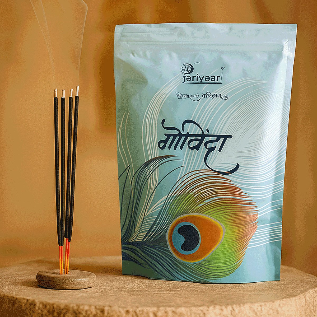 AM5986 Parivaar Govinda Agarbatti Premium Fragrance Incense Sticks - 400gm