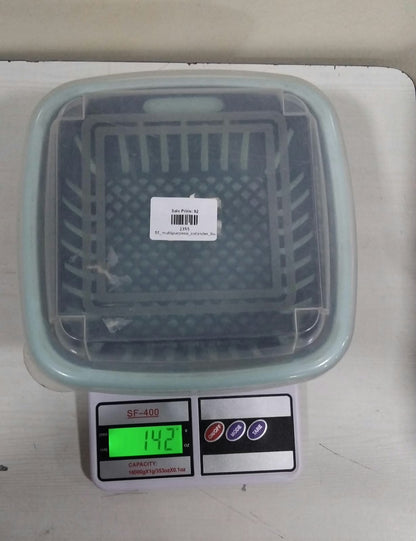 2355 Multi-Functional Square Large Refrigerator Storage Box 3 in 1