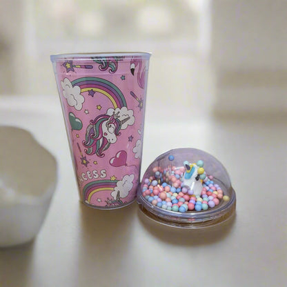 AM5348 3D Look Tumbler Cups with Lid Multi-Color 1pc - 21 cm