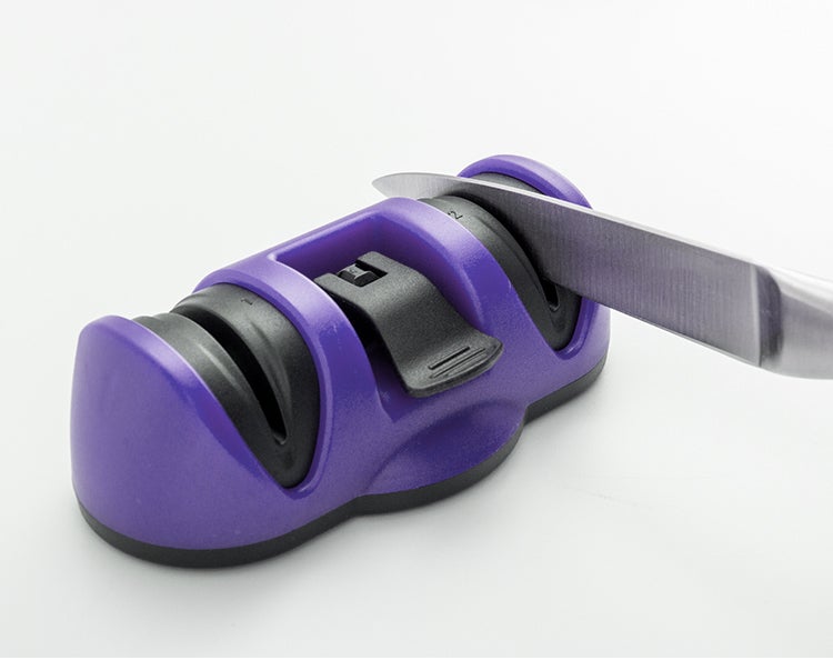 2430 Manual Knife Sharpener 2 Stage Sharpening Tool for Ceramic Knife and Steel Knives - DeoDap