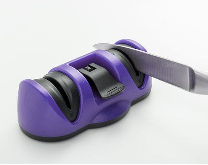 2430 Manual Knife Sharpener 2 Stage Sharpening Tool for Ceramic Knife and Steel Knives - DeoDap