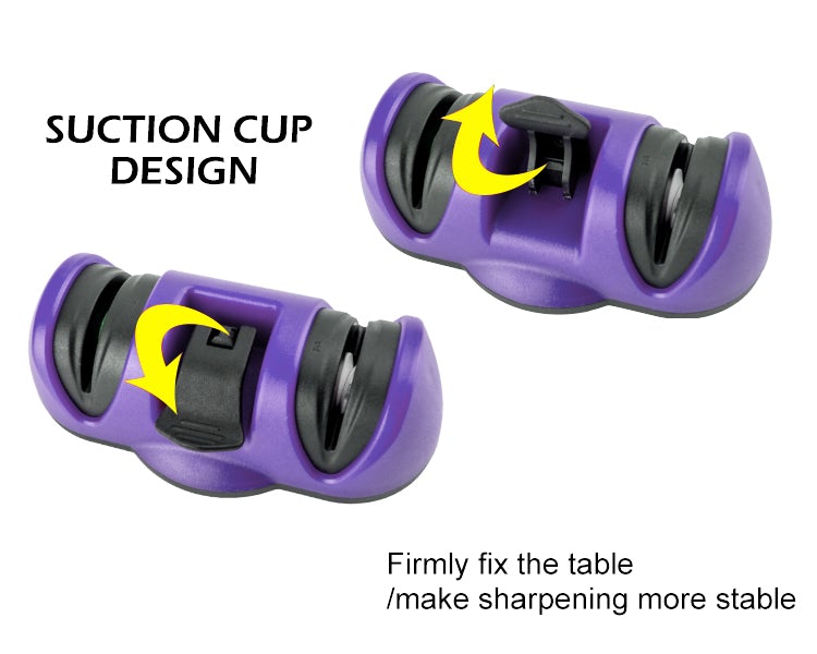 2430 Manual Knife Sharpener 2 Stage Sharpening Tool for Ceramic Knife and Steel Knives - DeoDap