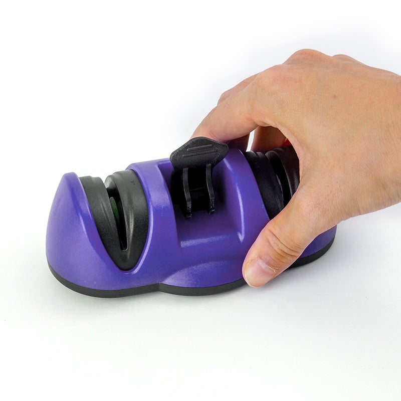 2430 Manual Knife Sharpener 2 Stage Sharpening Tool for Ceramic Knife and Steel Knives - DeoDap