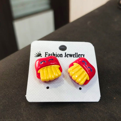 AM5876 Multidesign Cute Cartoon Stud Earrings for Girls – Pack of 1
