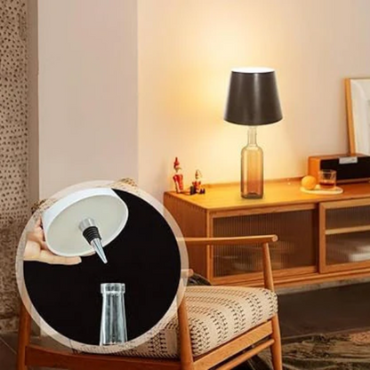 am5416 Wireless Bottle Lamp, 3 Colors Dimmable Wine Bottle Light Touch Control LED Wine Bottle Lamp For Bar Restaurant Bedroom