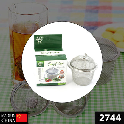 2744 SS Easy Tea Filter used for filtering tea purposes while making it in all kinds of official and household kitchen places etc.