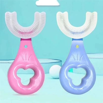 6119 U Shape Kids Toothbrush for kids with effective care and performance. freeshipping - DeoDap