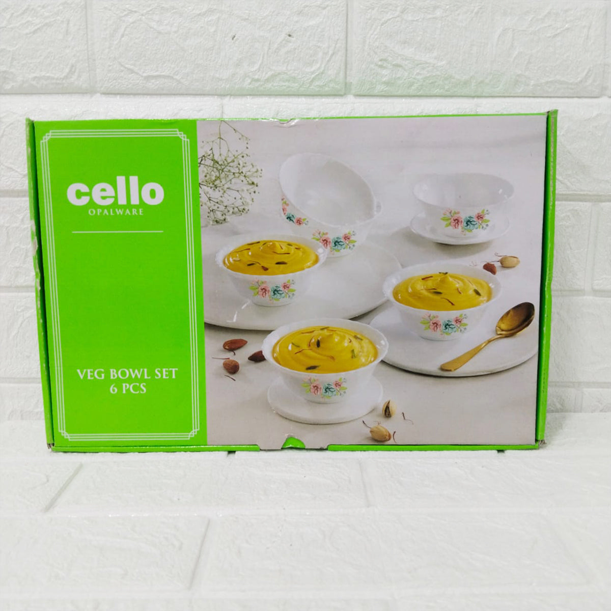 Di0230 Cello Opalware Imperial Rose Veg Bowl Set – 6 Pcs (11.2 cm)
