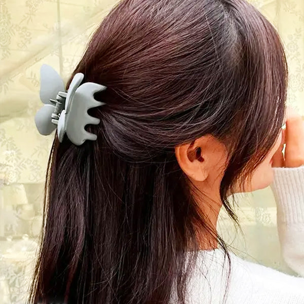 AM5010 Small Butterfly Hair Clature for Thick Hair Matte Finish Hair Claw Clips for Women & Girls (Multicolour)