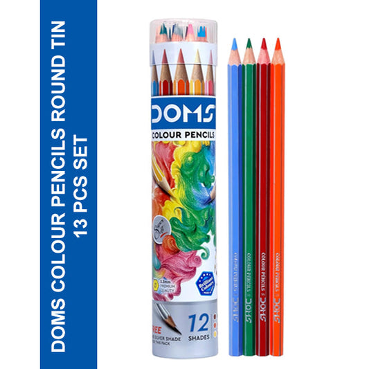 AM5033 DOMS Colour Pencils Round Tin Set of 13