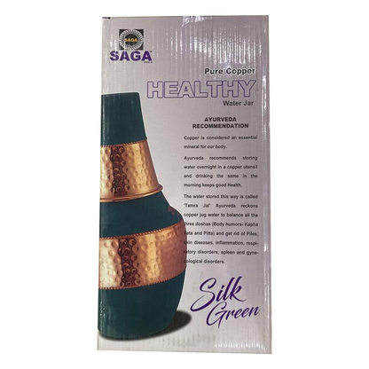 3460 Pure Copper Water Storage Purpose with Inbuilt Glass Joint Free 950ml