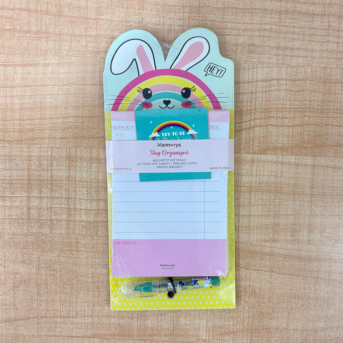 AM6641 Mix-Design Stay Organised Magnetic Notepad With Pen Set