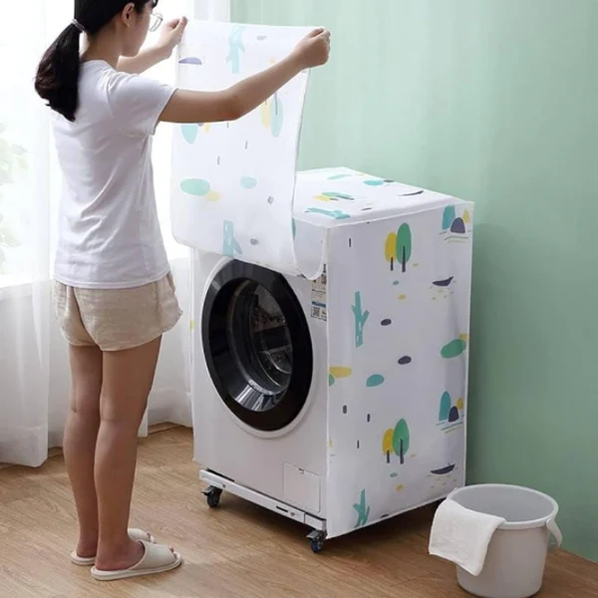 AM6861 Waterproof Front Load Washing Machine Cover