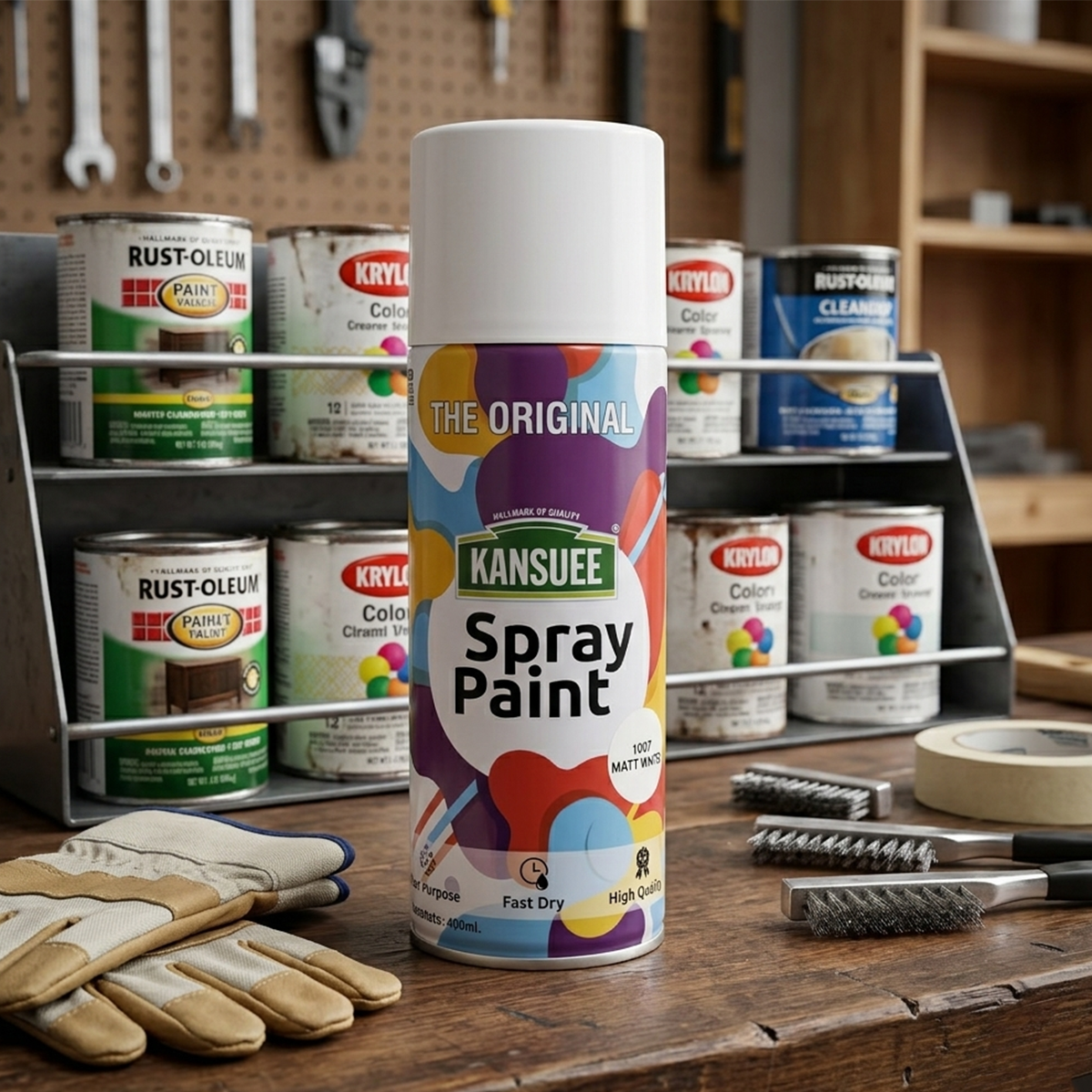 AM7193 Kansuee Premium Spray Paint - Mattwhite