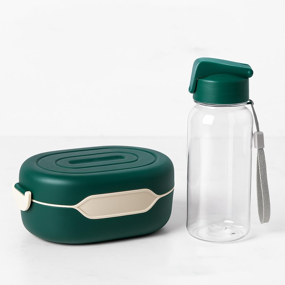 AM6667 2-Compartment Lunch Box with Water Bottle - Loose