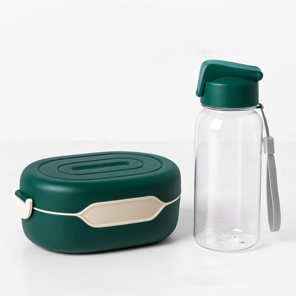 AM6667 2-Compartment Lunch Box with Water Bottle - Loose