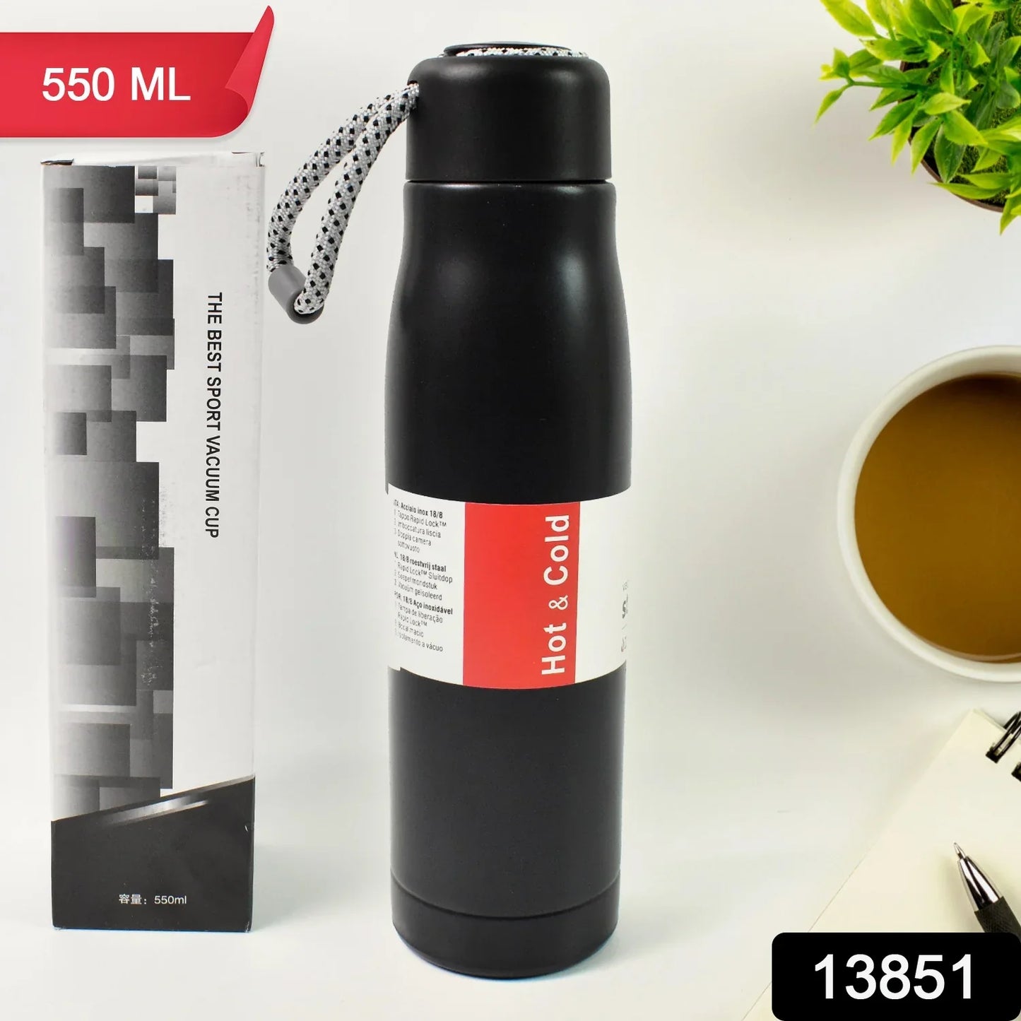 13851 Double Wall Vacuum Insulated Water Bottle (550 ML)